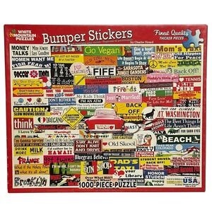 White Mountain Bumper Stickers 1000 Piece Puzzle